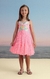 VESTIDO INFANTIL DE FESTA BORBOLETA ROSA NEON - PETIT CHERIE