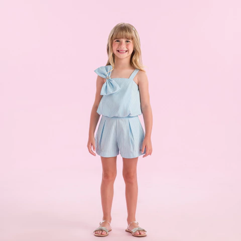 CONJUNTO INFANTIL TRICOLINE LISTRADO - comprar online