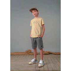 CONJUNTO JUVENIL MASCULINO MEIA MALHA E MOLETINHO - LAMON