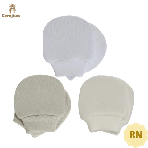 KIT 3 LUVINHAS BEGE, BRANCO E OFF