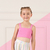 CROPPED INFANTIL FEMININA BÁSICO ROSA - MON SUCRÉ