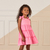 VESTIDO INFANTIL BORDADO ROSA - MON SUCRÉ