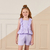 CONJUNTO INFANTIL FEMININO BABADOS LILÁS - MON SUCRÉ