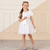 CONJUNTO INFANTIL FEMININO BRANCO BORBOLETA TULES - MON SUCRÉ