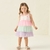 VESTIDO INFANTIL DE FESTA TULES MULTICOLORIDO - PETIT CHERIE