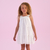 VESTIDO INFANTIL DE FESTA FRIOS DE PRATA BRANCO - PETIT CHERIE