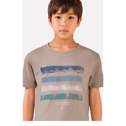 CAMISETA MINI ESTAMPA NEW STRIPES - RESERVA MINI - comprar online