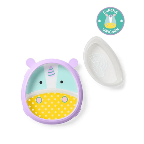 PRATO COM DIVISÓRIA E BOWL ZOO UNICÓRNIO - SKIP HOP