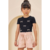 BLUSA INFANTIL MENINA EM CANELADO STRASS - INFANTI