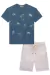 CONJUNTO INFANTIL MASCULINO CAMISETA E BERMUDA - JOHNNY FOX - Vida Sapeca
