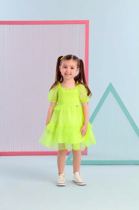 VESTIDO VERDE NEON - MON SUCRÉ