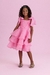 VESTIDO INFANTIL DE FESTA ROSA MAXI LAÇO - PETIT CHERIE - comprar online