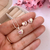 Conjunto coração pink