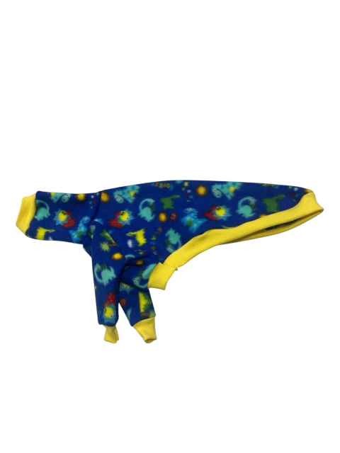 Roupa de soft P com manga -dino azul- - comprar online