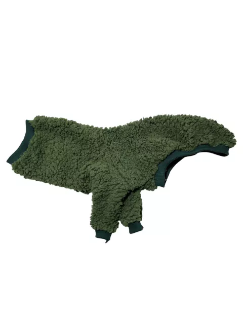 Roupa de sherpa PP com manga -verde musgo-