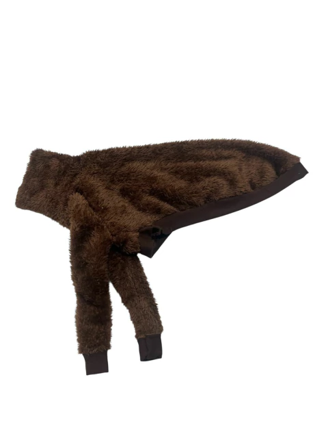 Roupa de peludinha GG com manga -marrom- - comprar online