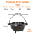 Caldeirão Tripé Panela De Ferro Fundido Sem Tampa 500 ml - comprar online