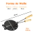 Forma Máquina Waffle De Ferro Fundido 18 cm Cabo De Madeira na internet
