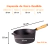 Panela de Ferro Caçarola 18 cm 1,9 L Com Cabo de Madeira - comprar online