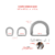 Meia Argola Larga - Inox - comprar online