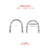 Meia Lua Bordada - Inox - comprar online