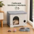 Casa para Gato Chica Antibacterial y Térmica de Polipropileno Resistente, Protección UV y Fácil Limpieza | 54 x 38 x 41 - comprar en línea
