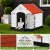 Casa Mediana con Puerta Metálica, Plastico Resistente, Impermeable, Térmica con ventilación y Piso Elevado | 88 X 79 X 82 cm - comprar en línea