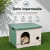 Casa para Gato Chica Antibacterial y Térmica de Polipropileno Resistente, Protección UV y Fácil Limpieza | 54 x 38 x 41 - comprar en línea
