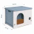 Casa para Gato Chica Antibacterial y Térmica de Polipropileno Resistente, Protección UV y Fácil Limpieza | 54 x 38 x 41 - Q PERRÓN 