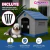 Casa Para Perro Q Perrón Raza Grande Con Puerta Color Azul en internet
