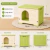 Casa para Gato Chica Antibacterial y Térmica de Polipropileno Resistente, Protección UV y Fácil Limpieza | 50 x 40 x 37 - Q PERRÓN 