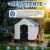 Casa Grande con Puerta, Térmica con Ventilación e Impermeable, Piso Elevado, Amplia y Cómoda | 97 x 105 x 99 cm - tienda en línea