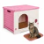 Casa para Gato Chica Antibacterial y Térmica de Polipropileno Resistente, Protección UV y Fácil Limpieza | 54 x 38 x 41