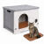 Casa para Gato Chica Antibacterial y Térmica de Polipropileno Resistente, Protección UV y Fácil Limpieza | 54 x 38 x 41