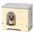 Casa para Gato Chica Antibacterial y Térmica de Polipropileno Resistente, Protección UV y Fácil Limpieza | 50 x 40 x 37