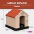Casa Extra Grande, Alta Calidad y Durabilidad, Impermeable, Amplia y con Piso Elevado | 123 x 110 x 114 cm - comprar en línea