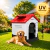 Casa Grande con Puerta, Plastico de Alta Calidad, Térmica, Espaciosa y con Piso Elevado | 105 x 88 x 100 cm - tienda en línea