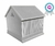 Casa para perro chico modelo minimalista Blanca - comprar en línea