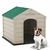 Casa chica clasica con tejado verde. 58.5 X 61 X 68 cm - QPerron