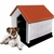 Casa para perro chico modelo minimalista Roja
