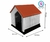 Casa para perro chico modelo minimalista Roja - QPerron
