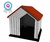 Casa para perro chico modelo minimalista Roja