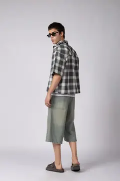 CAMISA MANGA CORTA FEY STACK GRIS (CAMIH780) - tienda online