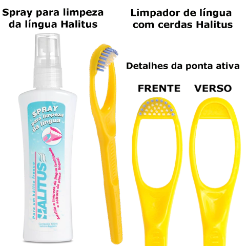 Kit de Produtos para Limpeza da língua