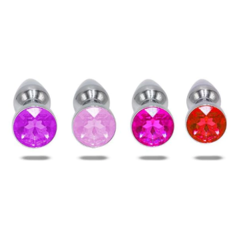 Plug Metal com Cristal Brilhante - Tamanho P - comprar online