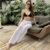 Calça Pantalona Feminina Tricot Saida de Praia Larguinha Tendência Verão - comprar online