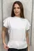 Blusa Modal Feminina Evangélica Manga Morcego Curta Sofisticada na internet