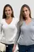 Kit 2 Blusas Feminina Sueter Tricô Trançado Moda Inverno - comprar online