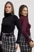 Kit 2 Blusas Femininas Tricôt Sueter Manga Longa com Botão - comprar online