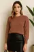 Blusa Fang Trico Cropped Manga Longa Punho - comprar online